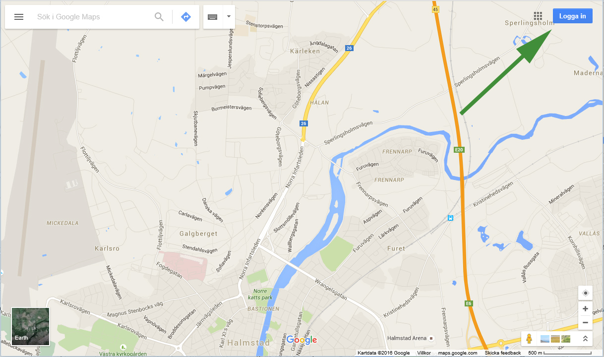 Logga in på Google